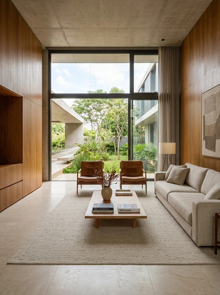 Ambiente residencial de alto padrão representando o mercado imobiliário premium de Brasília